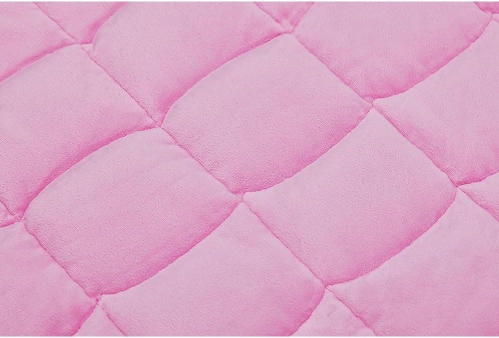TONGDADA Weighted Lap Blanket 7lbs for Adult,Perfect for Relaxation, Lounging, Napping, Sleeping & Travel,Luxury Minky Weighted Body Blanket,Weighted Throw Blanket-Dark Grey Minky Dot, 29" x 24"