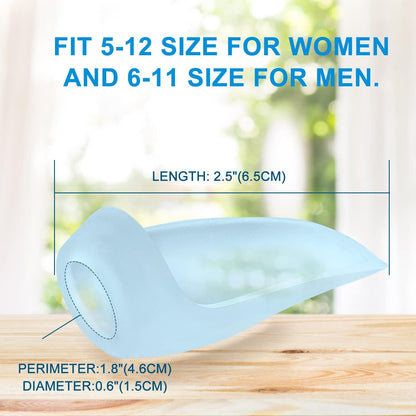 Promifun Gel Bunion Protector Shield, 10 Pack of Bunion Pads and Cushions, Bunion Guard for Big Toe, Relieve Foot Pain from Friction, Rubbing and Pressure - Clear