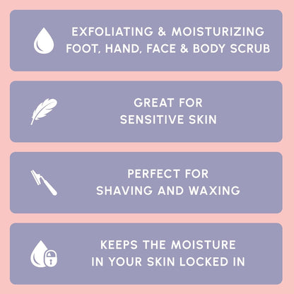 Brooklyn Botany Coconut Milk Body Scrub - Moisturizing and Exfoliating Body, Face, Hand, Foot Scrub - Fights Stretch Marks, Fine Lines, Wrinkles - Great Gifts for Women & Men - 10 oz