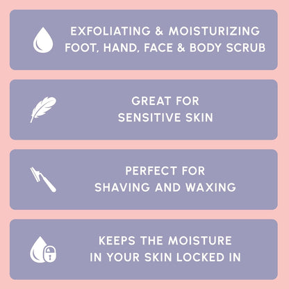 Brooklyn Botany Coconut Milk Body Scrub - Moisturizing and Exfoliating Body, Face, Hand, Foot Scrub - Fights Stretch Marks, Fine Lines, Wrinkles - Great Gifts for Women & Men - 10 oz