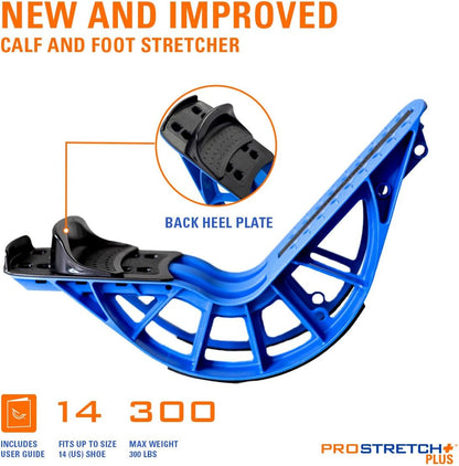 ProStretch Plus, Customizable/Adjustable Calf Stretcher and Foot Rocker for Plantar Fasciitis, Achilles Tendonitis, and Tight Calves