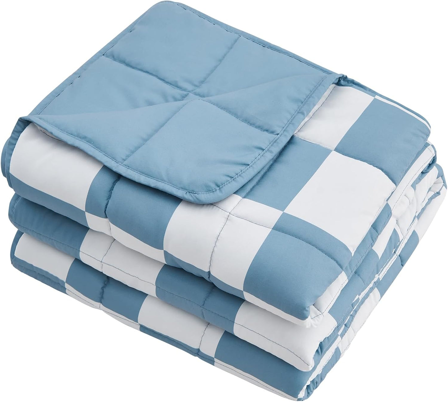 Weighted Lap Blanket for Adults 5lbs, 24"x29" Cooling Heavy Throw Blanket, Portable Travel Weighted Blankets, Soft Small Blankets Gift for Sleeping, Navy Blue