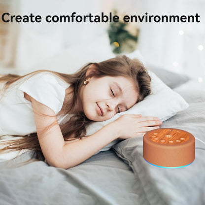 Sound Machine Night Light White Noise Brown Noise Machine 30 Non Looping Sounds 12 Lights 5 Timers 36 Adjustable Volume Memory Function Sleep Sounds Machine for Baby Kids Adult & Home Office Travel