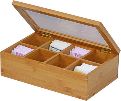 Oceanstar Bamboo Tea Box
