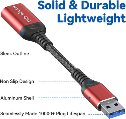 USB Data Blocker, Charge-Only Adapter USB Blocker(2PCS), Provide Safe and high-Speed Charging, Protect Against Juice Jacking, Hacking