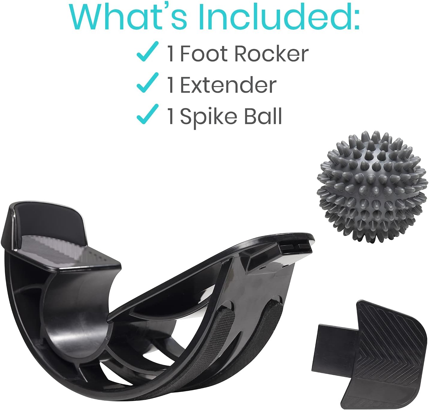 Vive Adjustable Calf Stretcher - Foot Rocker for Plantar Fasciitis - Achilles Tendon and Ankle Stretching Device - Calf Exerciser & Strengthener for Pain Relief & Prevention - Recovery Equipment