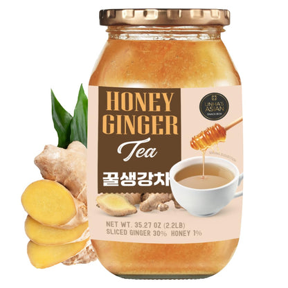 Unha's Korean Honey Ginger Tea, Sliced Ginger, 35.27 oz