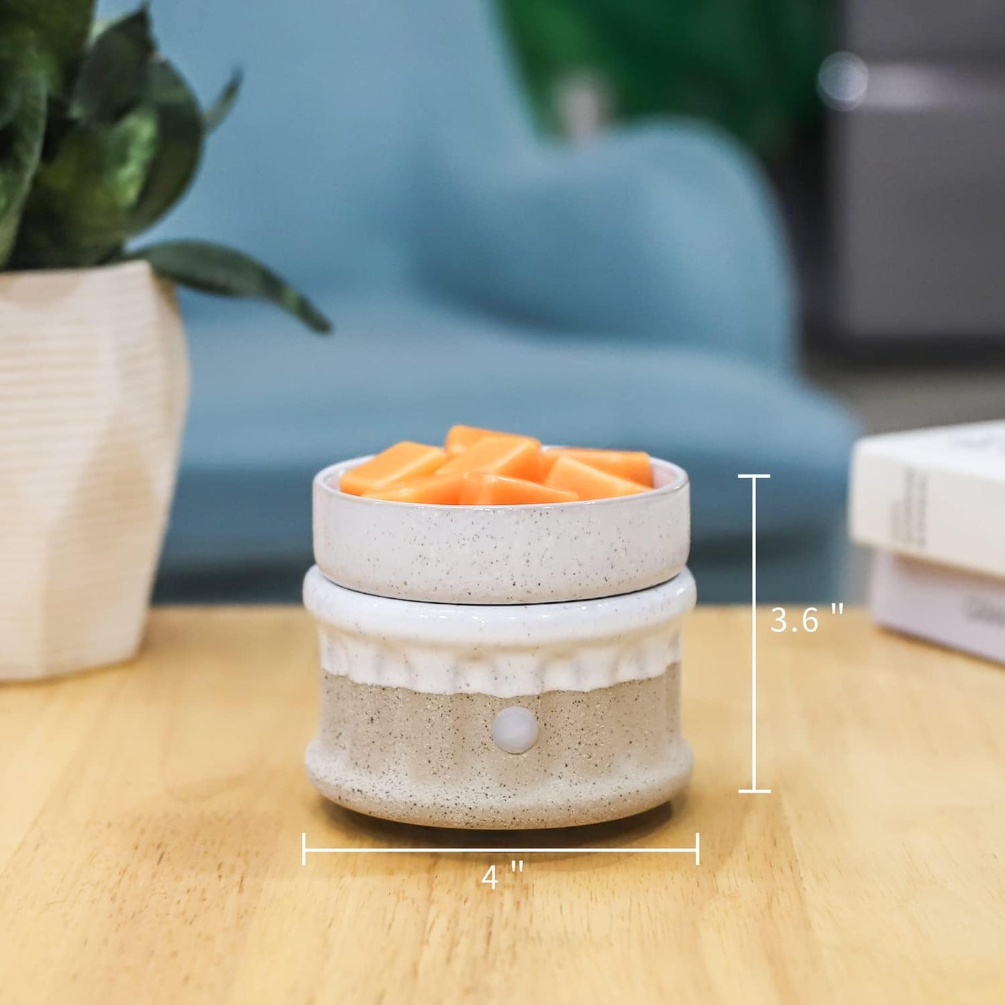 VICTORIA AROMA Ceramic Wax Melt Warmer 3-in-1 Candle Wax Warmer for Scented Wax Melter Electric Fragrance Wax Burner for Home Office Bedroom Gift & Decor…