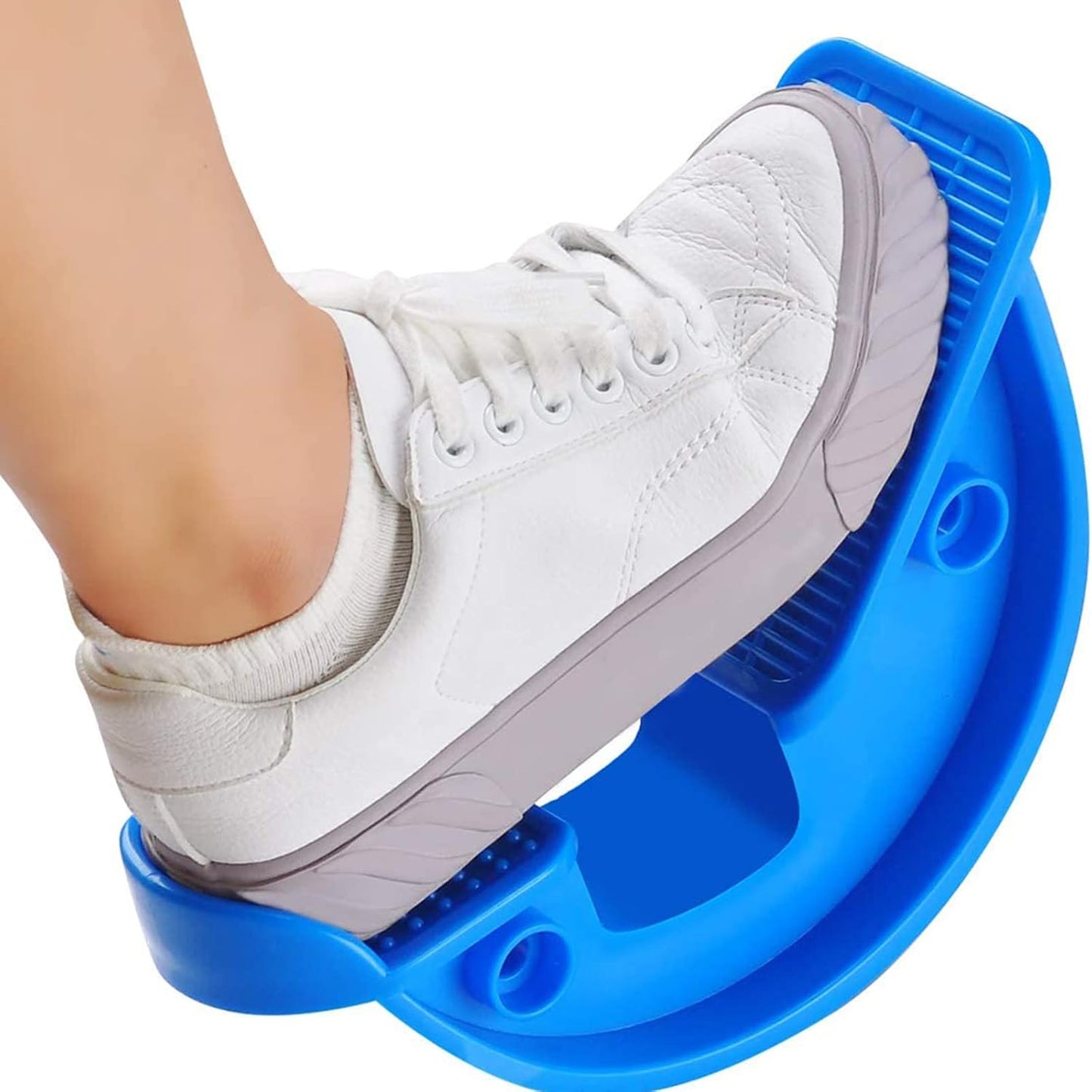 Foot Rocker Calf Stretcher Ankle Plantar Board for Achilles Tendonitis, Muscle Stretch, Feet and Shin Splint Pain Relief - Improve Calf Flexibility, Ankle Mobility - Rose