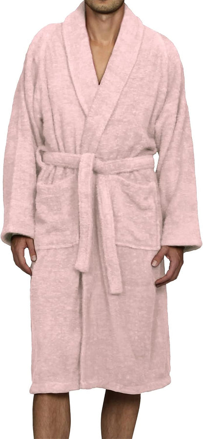 Cotton Unisex Terry Robe, Soft And Absorbent Robes For Men And Women, Bathroom Accessories