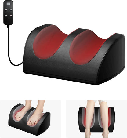 LINGTENG Shiatsu Foot Massager with Heat, FSA Eligible HSA Foot Massager for Foot Massage and Calf Massage, Foot and Calf Massager with Roller, Gifts for Mom & Dad, Fathers & Mothers Day Gifts