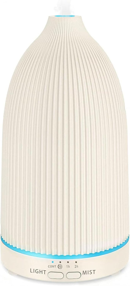 URPOWER 150ML Essential Oil Diffusers for Home, Ultrasonic Aromatherapy Diffuser with 7 Color Changing Lights, Timer & Auto Shut-Off, Scent Diffuser for Bedroom, Office, Yoga