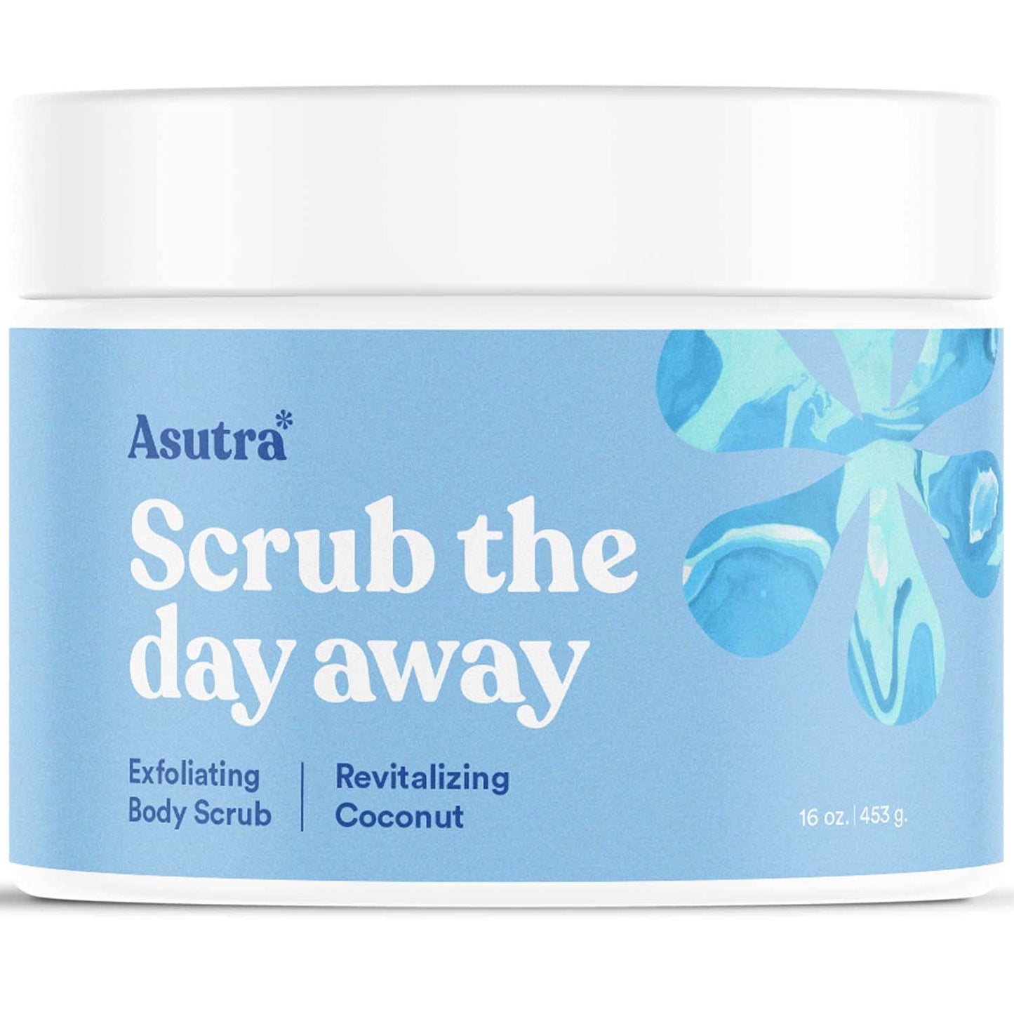 ASUTRA Dead Sea Salt Essential Oil Body Scrub Exfoliator (16 Ounce)