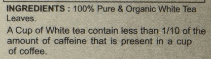 Pride of India Jasmine Rose Floral White Tea – 15 Pyramid Tea Bags | Individually Wrapped Full Leaf White Tea with Rose & Jasmine | Sweet Flavor Low Caffeine Tea for Smooth Calming Experience