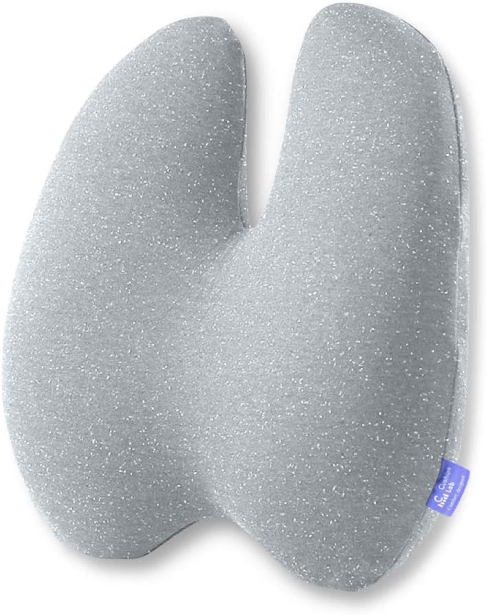 C CUSHION LAB Extra Dense Lumbar Pillow - Patented Ergonomic Multi-Region Firm Back Support for Lower Back Pain Relief - Lumbar Support Cushion with Strap for Office Chair, Car, Sofa, Plane - Black