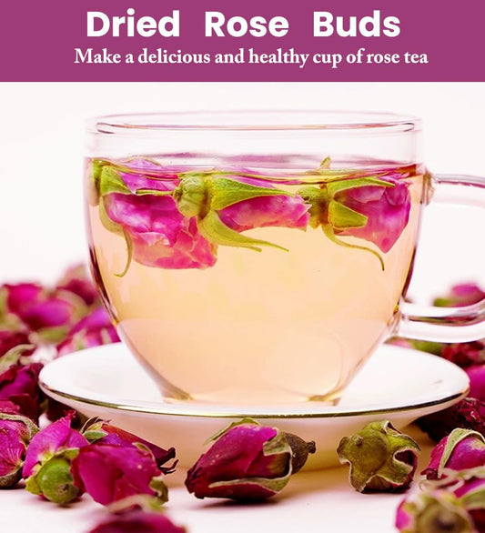 Dried Rose Petals & Dried Rose Buds, 8 oz/226 g