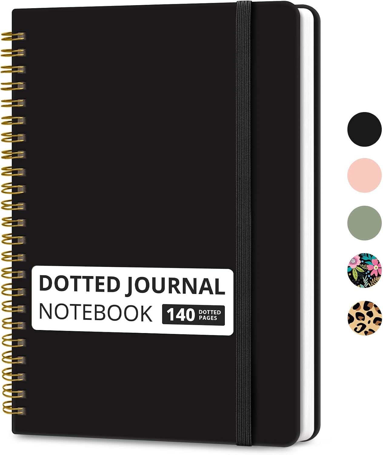 Taja Lined Spiral Journal Notebook for Women & Men, 140 Pages, College Ruled Hardcover Notebook for Work & Note Taking, Journals for Writing, A5(5.7" x 7.9") - Green