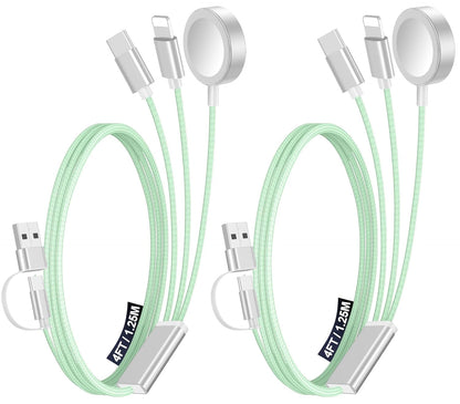 Travel Essentials for Apple Watch Charger,3-in-2 Multi Charging Cable