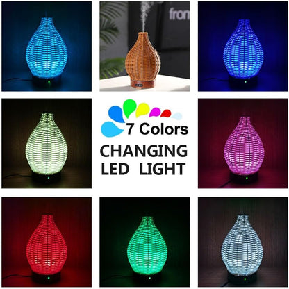 Essential Oil Diffuser, Ultrasonic Diffuser for Essential Oil, Cool Mist Humidifier Aromatherapy Diffuser with 7 Color Lighting Changing Modes, Waterless Auto Shut-Off for Home（Flower Fairy）