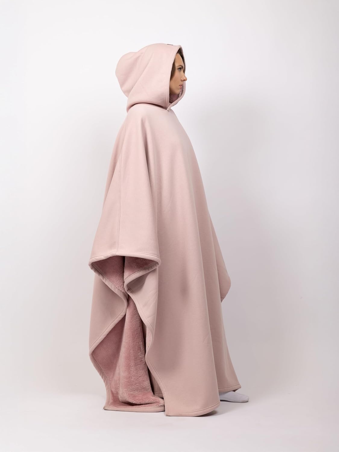 FREE THE SHEEP Eden Hoodie – Oversized Weighted Hoodie Cloak with Ultra-Soft Faux Fur Liner