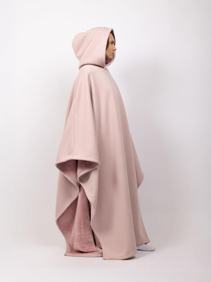 FREE THE SHEEP Eden Hoodie – Oversized Weighted Hoodie Cloak with Ultra-Soft Faux Fur Liner