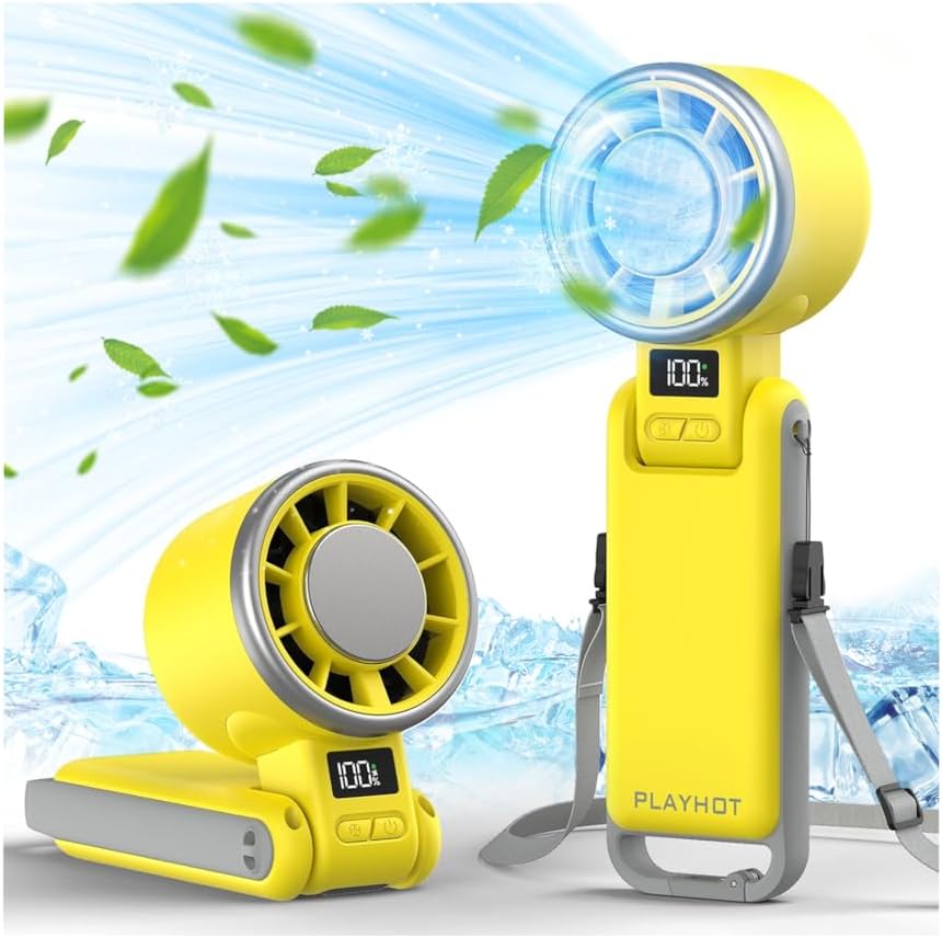 PlayHot Portable Handheld Cooling Fan, Travel Essentials, Gifts for Women