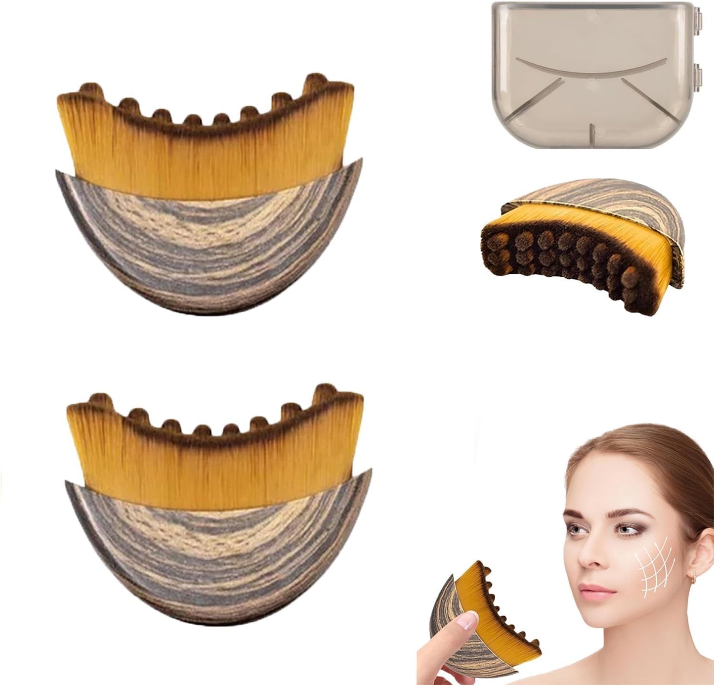 New Lymphatic Contour Face Brush, Lymphatic Drainage Massager for Face,Ergonomically Designed to Fit The Skin Precisely and Relieve Fatigue. (1PCS)