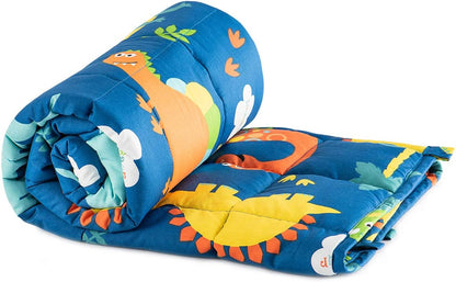 Sivio Weighted Lap Pad 2lbs, Cotton Weighted Blanket Sensory Weighted Lap Blanket Indoor Outdoor, 19 x 21 Inch, Blue Dinosaur