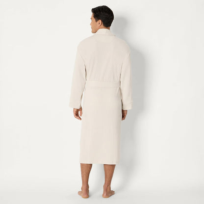 Amazon Essentials Men's Lightweight Cotton Waffle Bath Robe, Mid-Length Loungewear (Available in Big & Tall)