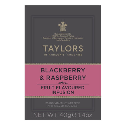 Taylors of Harrogate Lemon & Ginger, Herbal Tea, Individually Wrapped Bags, 100 Count (Pack of 1), Cleansing, Invigorating and Citrussy, Caffeine-Free, Enjoy Hot or Iced, 100 Teabags