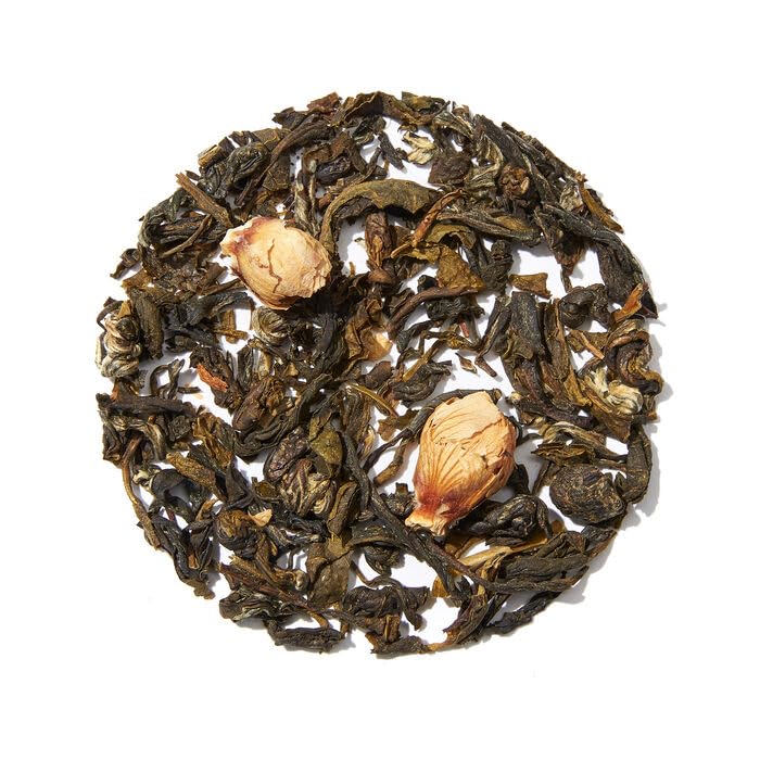 DAVIDsTEA Buddha’s Blend White Tea – Medium Caffeine Tea Bags with Jasmine Pearls & White Hibiscus – 15 Count – Delicate & Floral Fruity Tea Blend