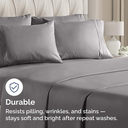 Standard Pillow Cases Set of 10 - Ultra Soft Hotel Quality Pillowcase Covers - Comfy, Cozy & Wrinkle Free - Shrink, Stain and Fade Resistant - Machine Washable Pillow Protectors - 10 Pcs Set - White - Colors B
