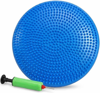 Hanstuten Wobble Seat Cushion & Core Balance Disc - Rubber Wiggle Seat for Active Sitting, Office Desk Chair, and Core Strength Training
