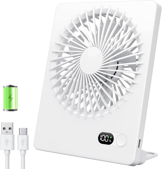 Zuvas Desk Fan Small Rechargeable Battery Table Fans for travel Ultra Quiet