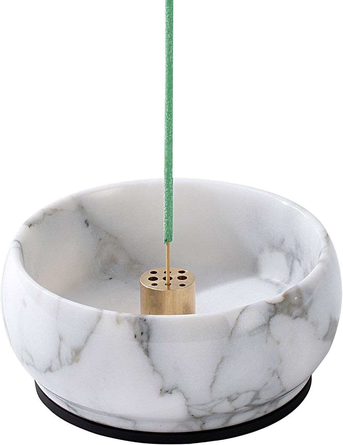 Incense Holder, Natural Marble Incense Holder for Sticks with 9 Incense Holes, Handmade Incense Stick Burner Ideal for Smudging, Decoration