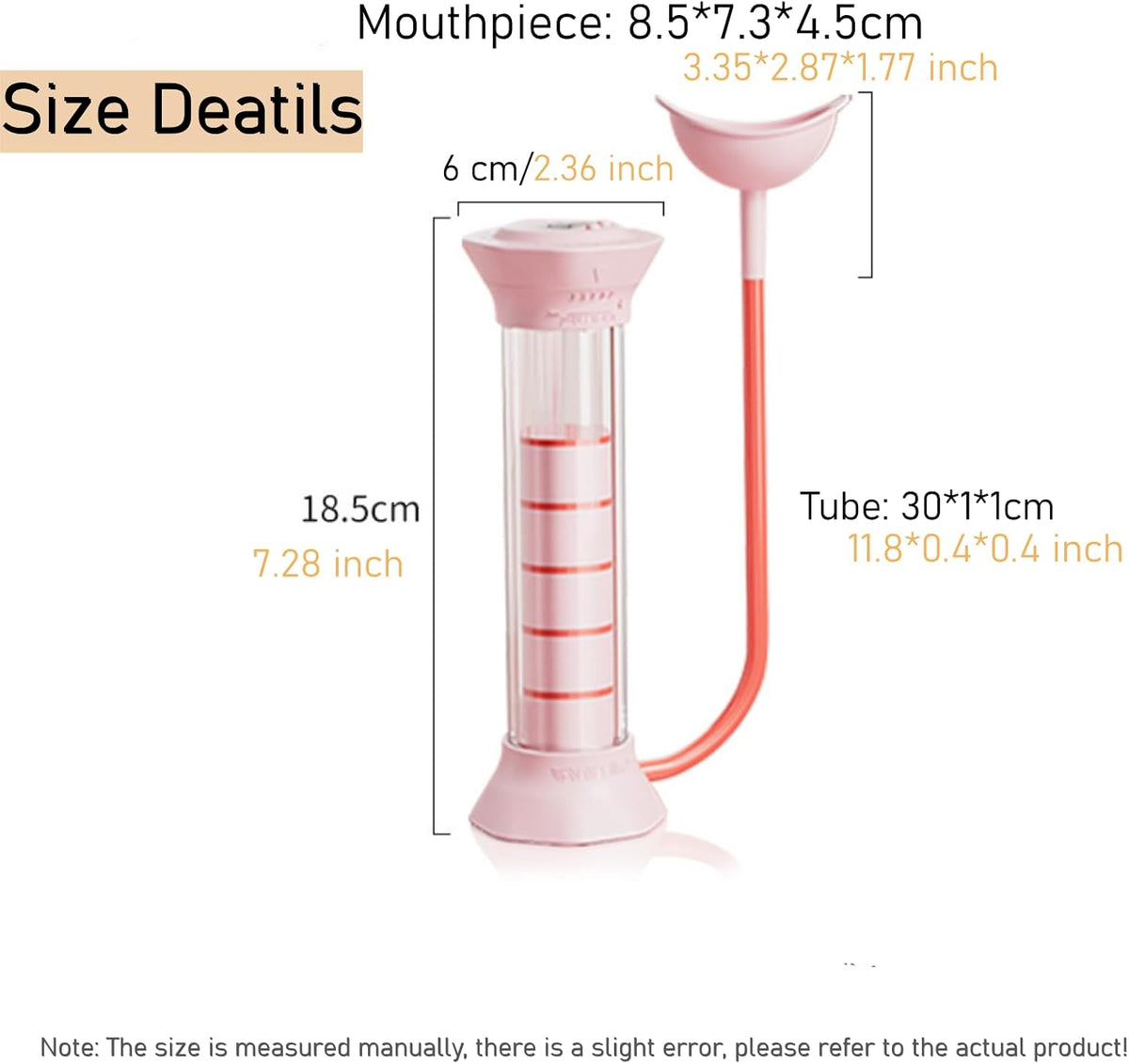 Digital Breathing Dumbbells Raining Device with Adjustable air holes(Pink)