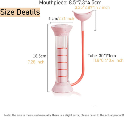 Digital Breathing Dumbbells Raining Device with Adjustable air holes(Pink)