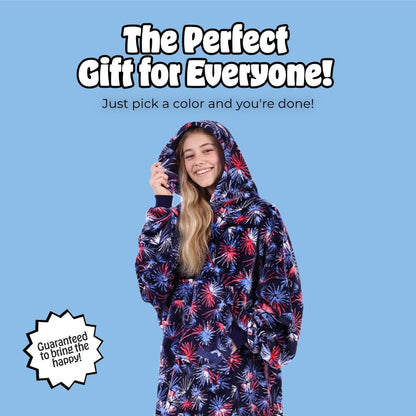 THE COMFY Dream | From Shark Tank | Patented | No Sherpa | Light Wearable Blanket Hoodie | Gift for Women & Men | One Size