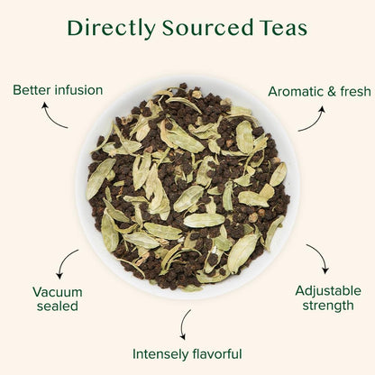 VAHDAM, Turmeric Ginger Herbal Tea (50+ Cups, 3.53oz) Caffeine Free | 100% Pure Herbal Blend - Savory & Spicy | Vacuum Sealed | Direct from Source
