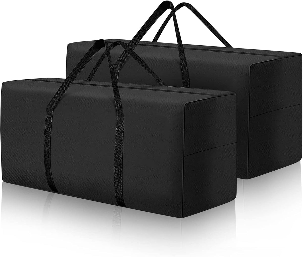 177 Gallon Outdoor Cushion Storage Bag 68 inch Extra Large Patio Furniture Cushion Storage Bag Waterproof Garden Cushion Storage Covers with Zipper and Handles Black (68"L x 30"W x 20"H)