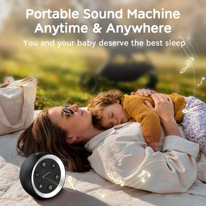 Sound Machine Baby Patter for Sleeping Cute White Noise Machine for Baby Kids Adults with 32 Soothing Sounds 32 Volume Levels Brown Noise Machine with 4 Timer Memory Funtion for Travel Office Privacy