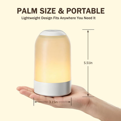 G Keni Nursery Night Light for Baby, Portable LED Touch Night Lamp for Kids and Adult, Breastfeeding, Sleep Aid, USB Rechargeable Nursing Lamp, Bedside Dimmable Warm Night Light, Soft Eye Caring