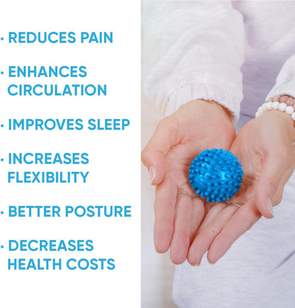 Dr. Cohen's acuball Heatable Deep Tissue Massage Ball - acuBall Trigger Point Massage Therapy for Myofascial and Stress Release and Exercise - Effective Back Massager Ball for Targeted Pain Relief