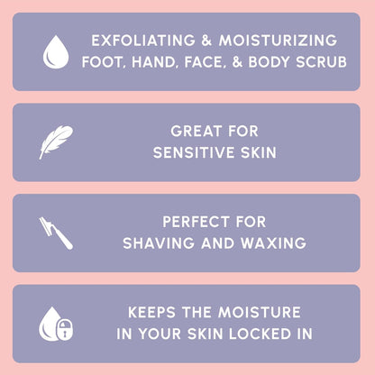Brooklyn Botany Coconut Milk Body Scrub - Moisturizing and Exfoliating Body, Face, Hand, Foot Scrub - Fights Stretch Marks, Fine Lines, Wrinkles - Great Gifts for Women & Men - 10 oz