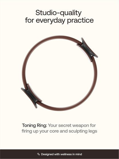 BetterMe Toning Pilates Ring – Magic Circle Pilates Ring for Strength & Flexibility – 15 Inch Fitness Ring for Home Pilates & Yoga Workouts
