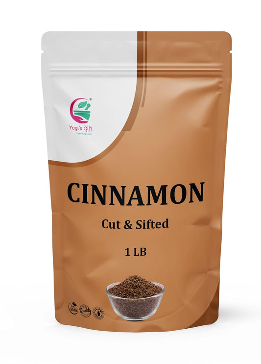 Yogi's Gift Crushed Cinnamon Bark 1 lb, Premium Chips for Tea & Cooking