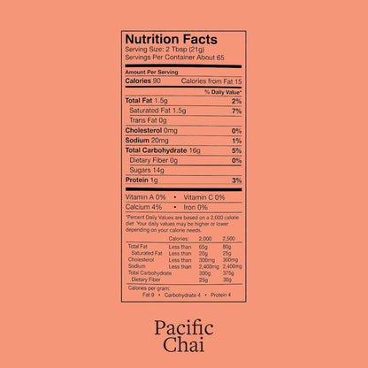 Pacific Chai Spiced Chai Latte Mix, Instant Chai Tea Latte Drink Mix, Gluten Free, Kosher Certified Powder Beverage, Café Style Chai Latte, 3 LB