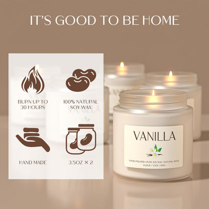 Scented Candle Gift Set, Soy Candles for Women, Sleep Candles for Home Scented, 2 Pack Aromatherapy Candle for Relaxing, Sleep, Stress Relief & Home Decor