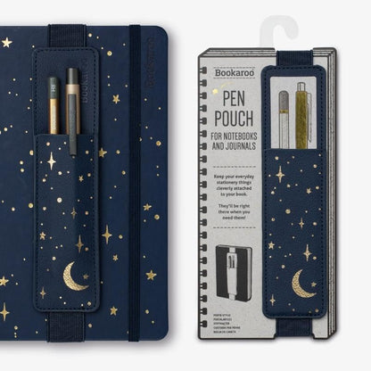 IF Compact Book Light - Moon & Stars, Dark Blue/Gold