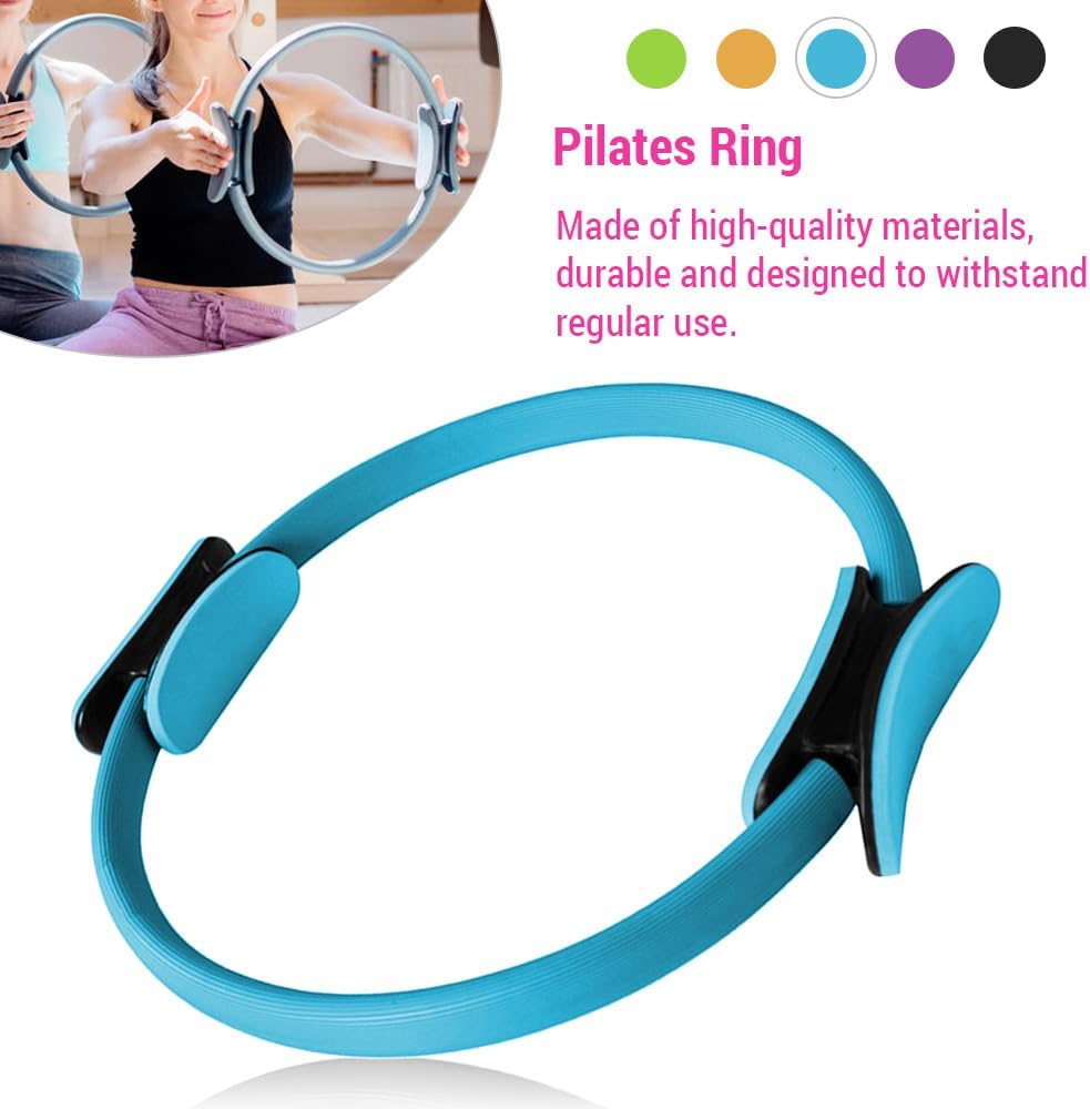 Karlak Pilates Equipment for Home Workouts Pilates Ring and Ball Set Resistance Bands & More Perfect for Home Pilates Equipment